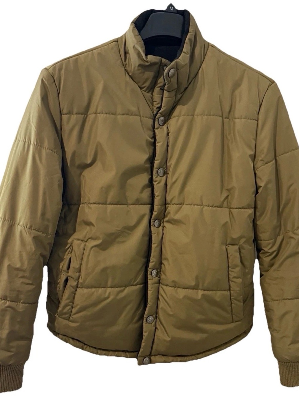 Men Coat douple-Faced, Long Sleeve, waterproof & wool. Size M,